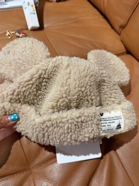 Disney Beige Plush Teddy Bear Ear Hat